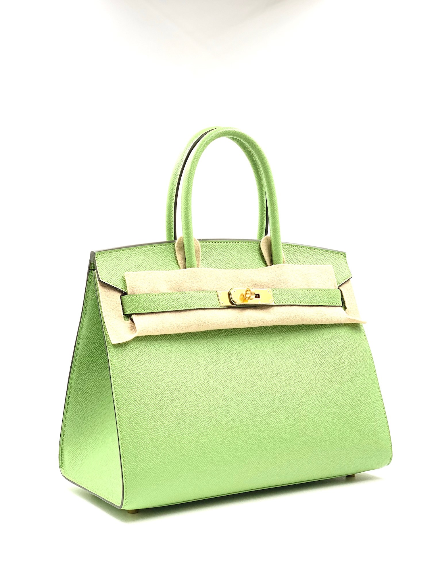 Hermes Birkin 30 Vert Criquet Epsom Gold Hardware – Madison Avenue Couture