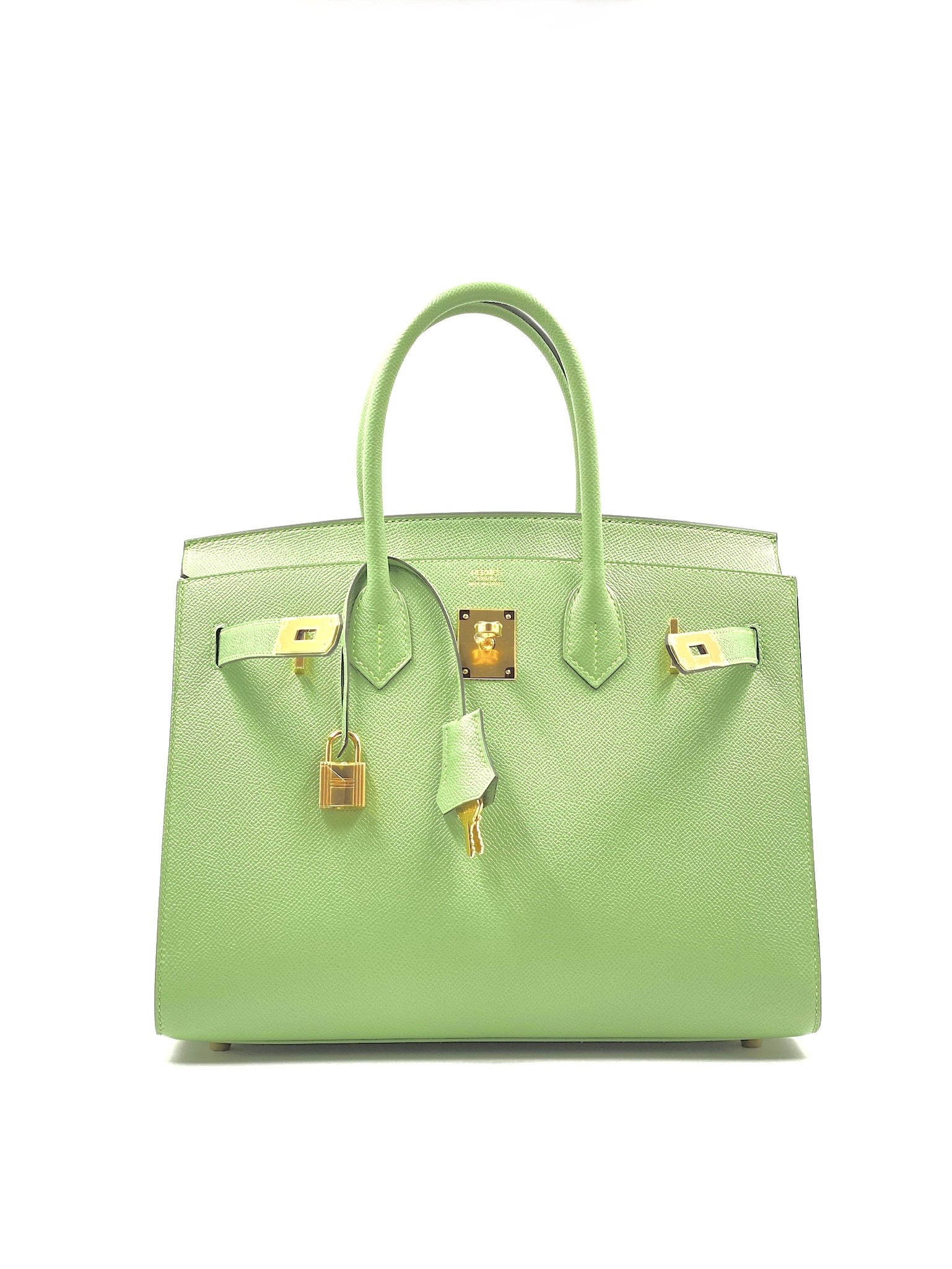 HERMES Epsom Birkin Sellier 25 Vert Criquet 1294028