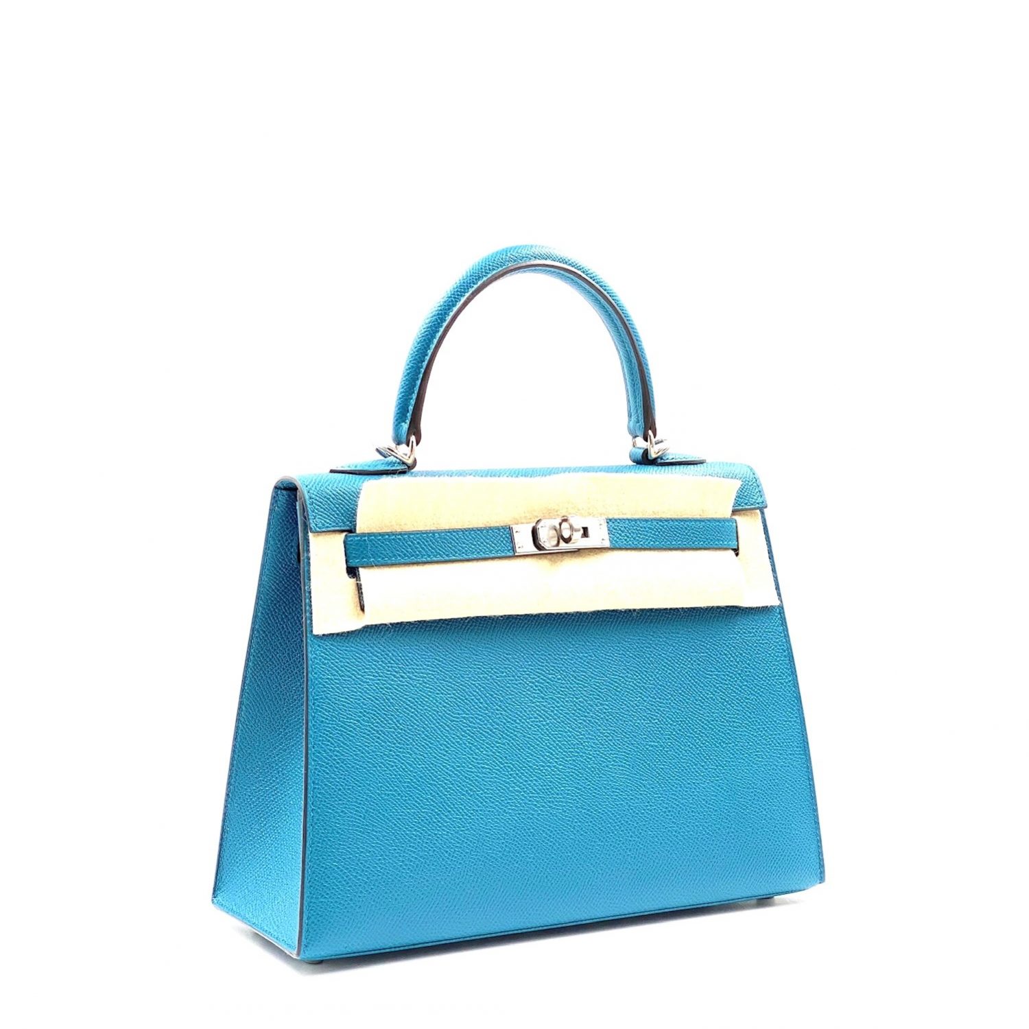 Hermes Kelly 25 Vert Bosphore GHW D