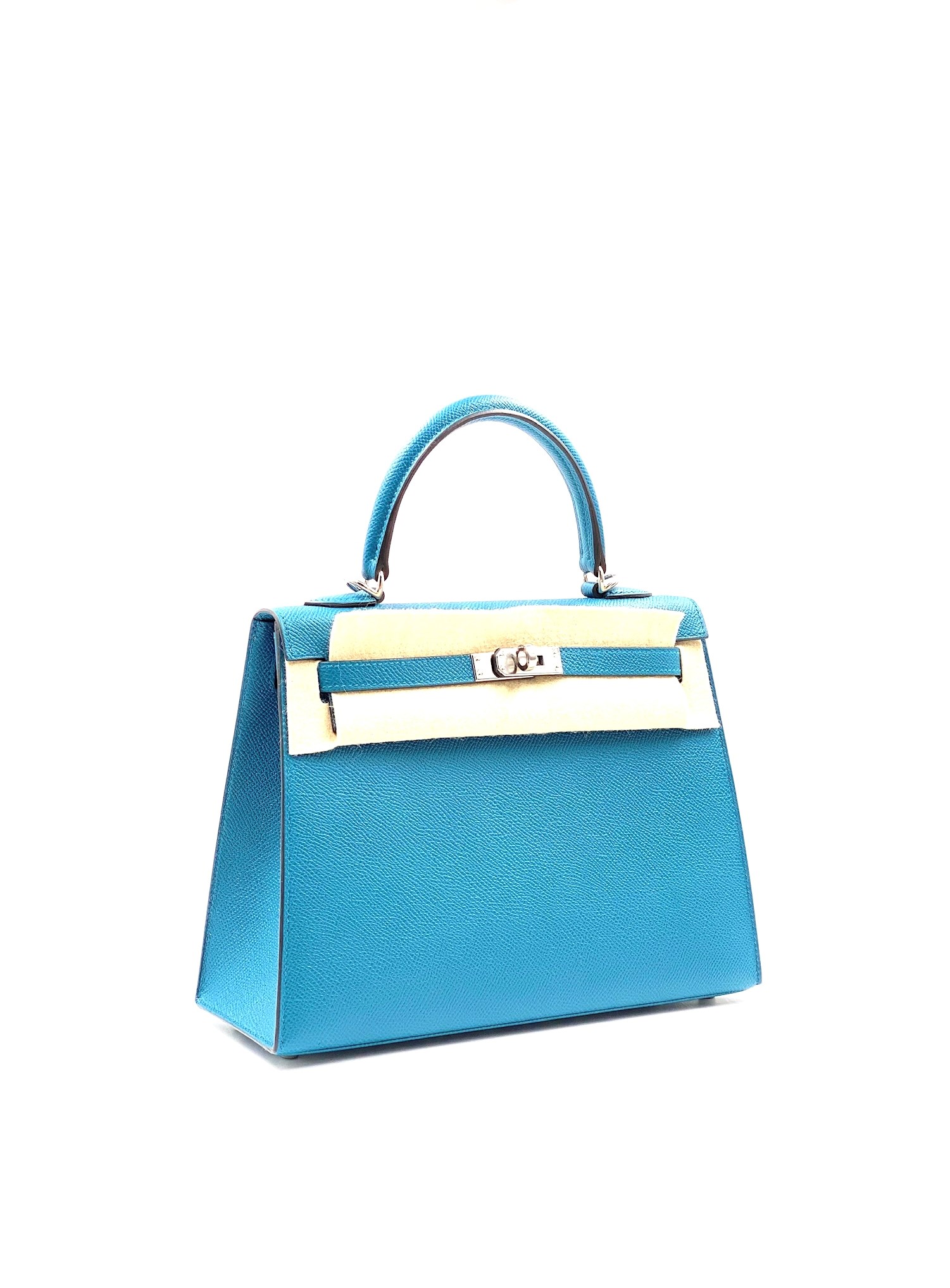 Hermes Kelly Sellier 28 Vert Bosphore Epsom Gold Hardware