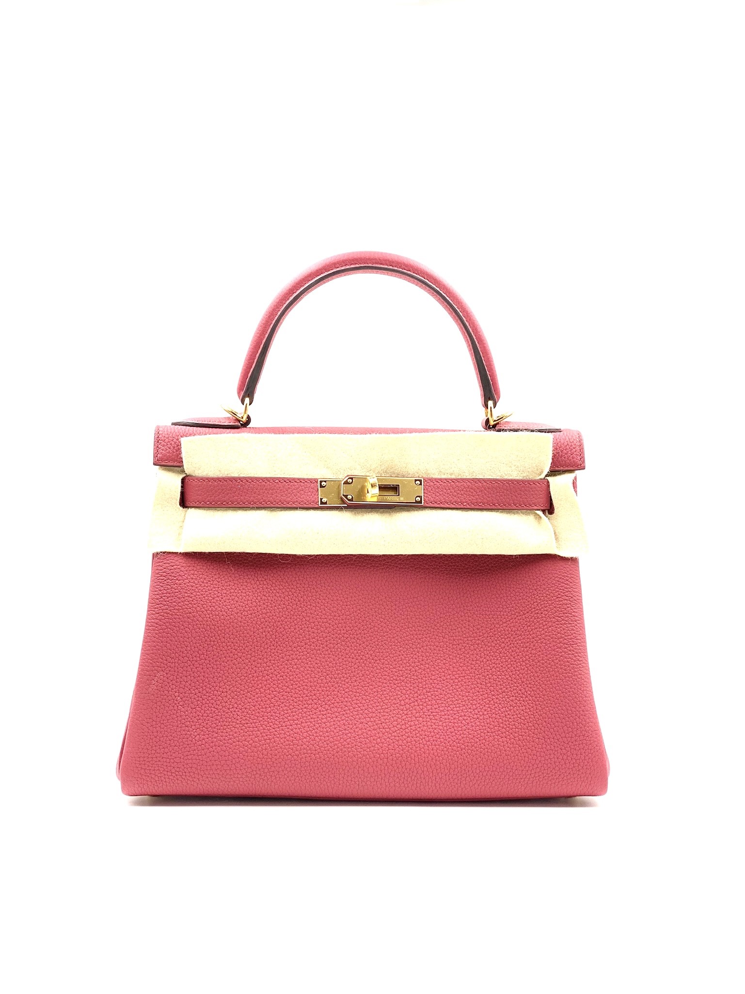 Hermes Kelly 28 Retourne Rouge Grenat Togo Gold Hardware #C - Vendome Monte  Carlo