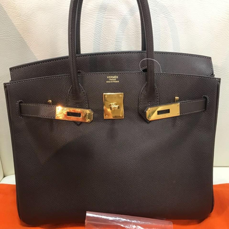 Hermes Birkin 25 Chocolat Togo Gold Hardware #C - Vendome Monte Carlo