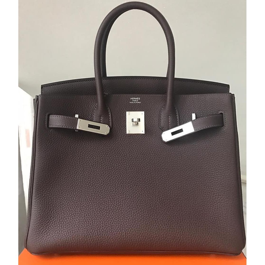 Hermes Birkin 25 Gold Epsom Palladium Hardware #M - Vendome Monte