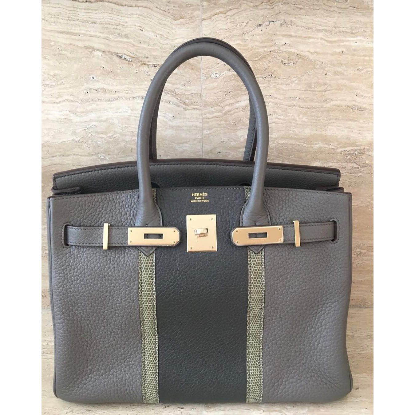 Hermes Birkin 30 Etain Epsom Gold Hardware #A - Vendome Monte Carlo