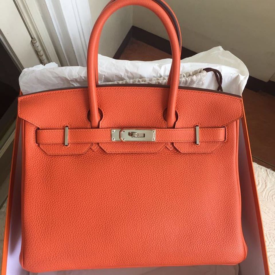 orange kelly bag