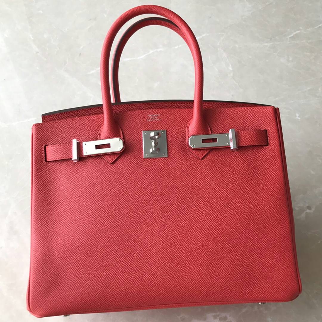 Hermes Birkin 30 Rouge Grenat Togo Palladium Hardware #A - Vendome Monte  Carlo