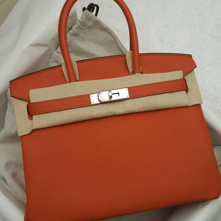 Hermes Birkin 30 Etain Epsom Palladium Hardware #Q - Vendome Monte Carlo