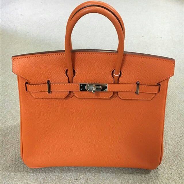 Hermes Birkin 25 Violet Lizard Palladium Hardware - Vendome