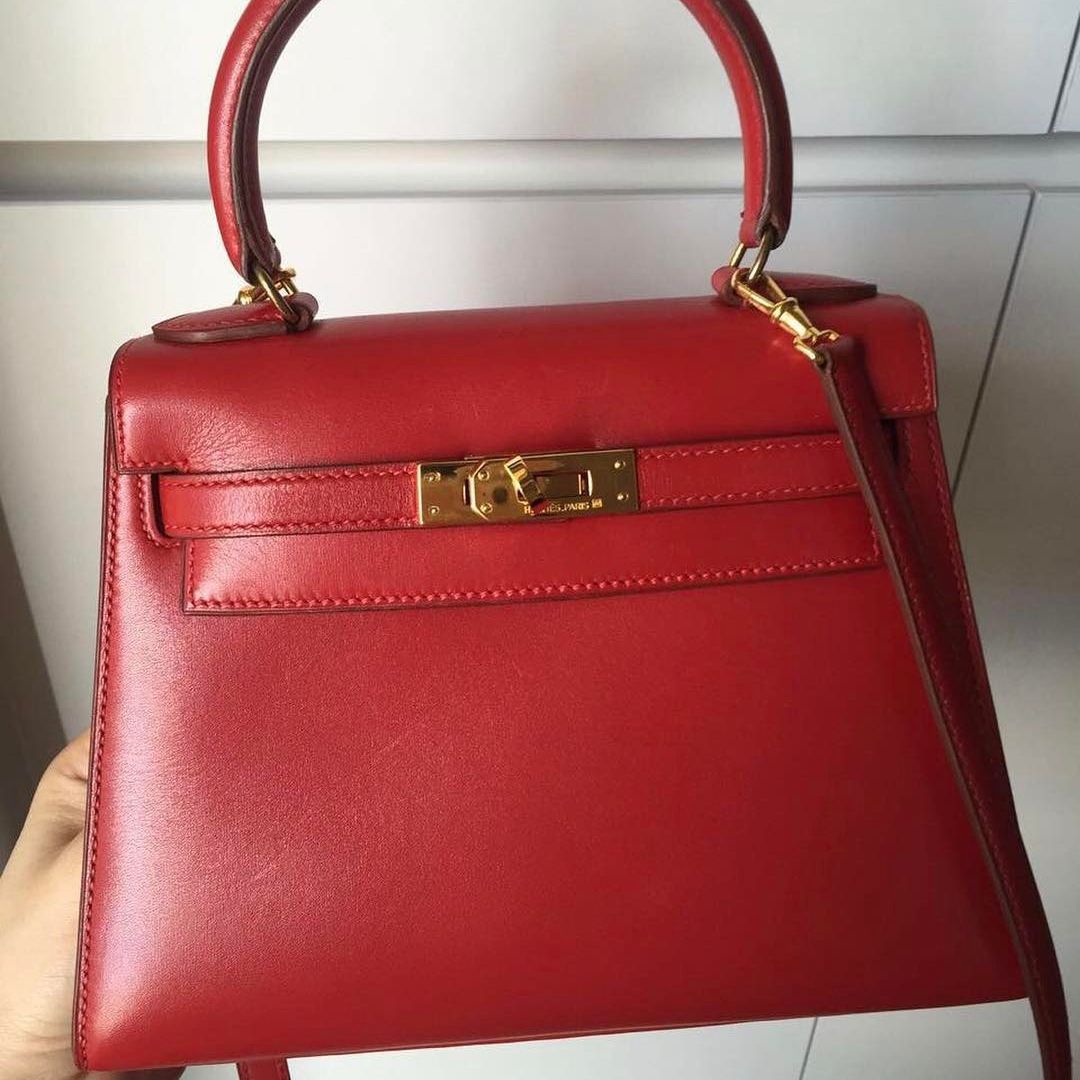 Hermes Birkin 25 Rouge Vif Togo Gold Hardware #C - Vendome Monte Carlo