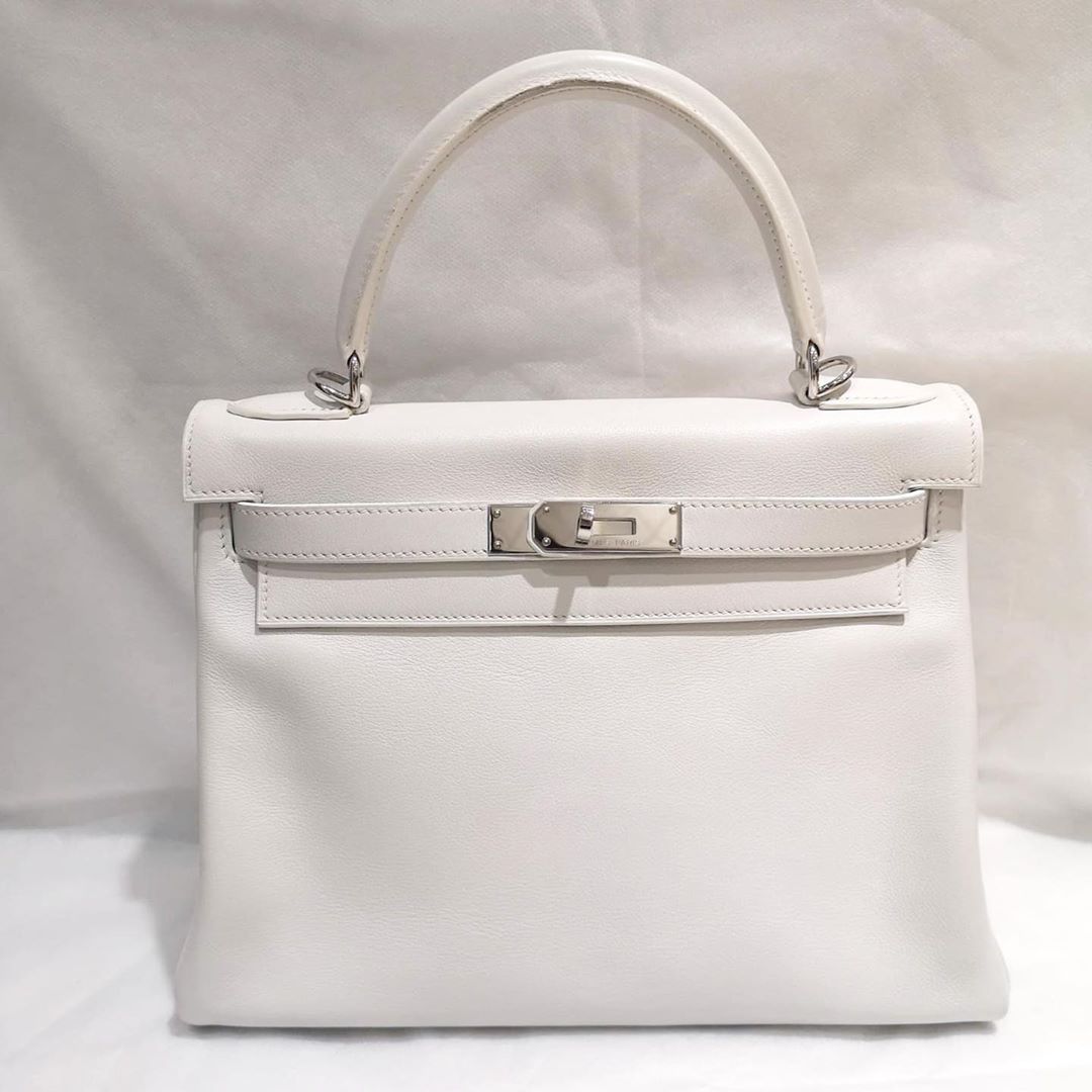 Hermes clearance white kelly