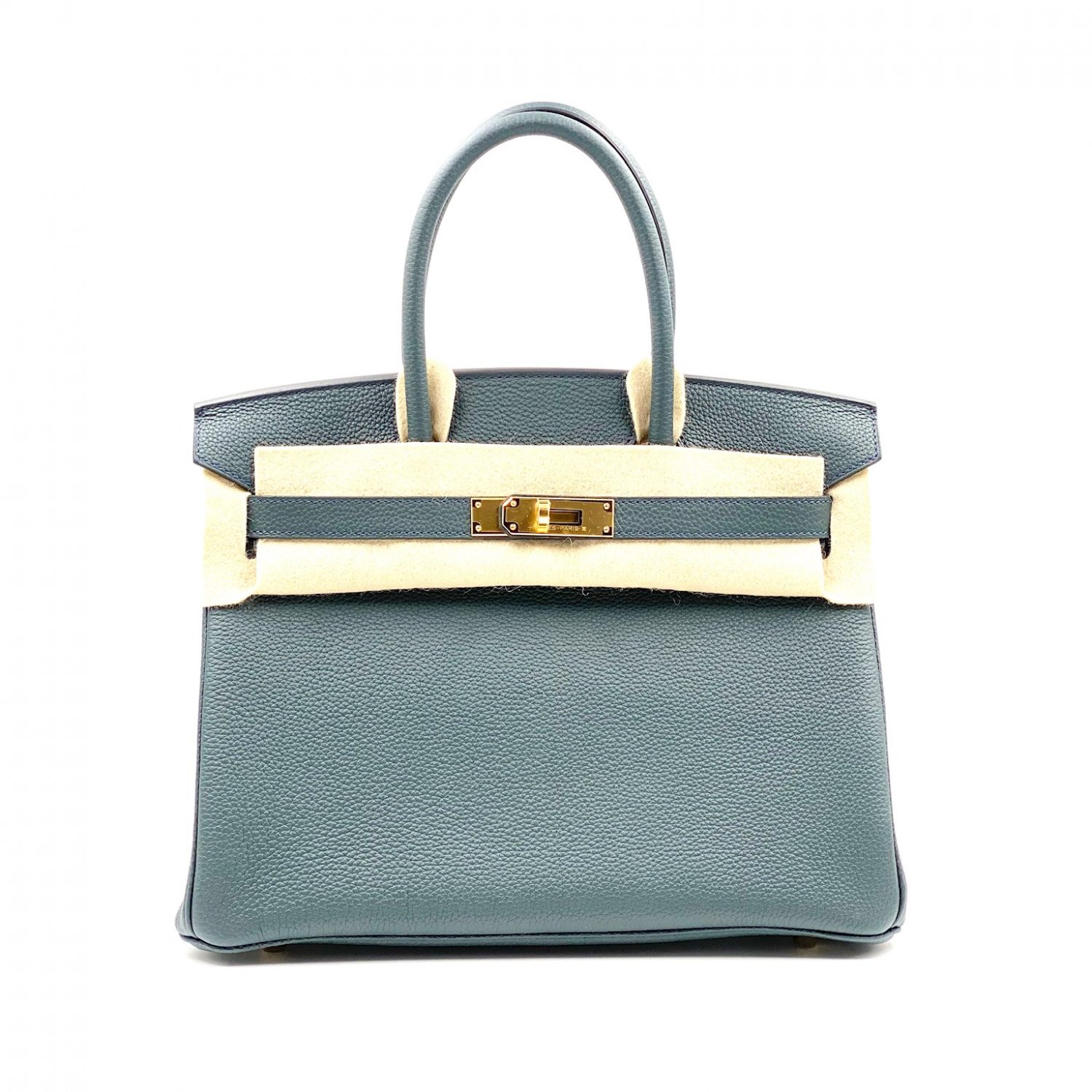 Hermes Birkin 30 Vert Rousseau Togo Gold Hardware - Vendome Monte