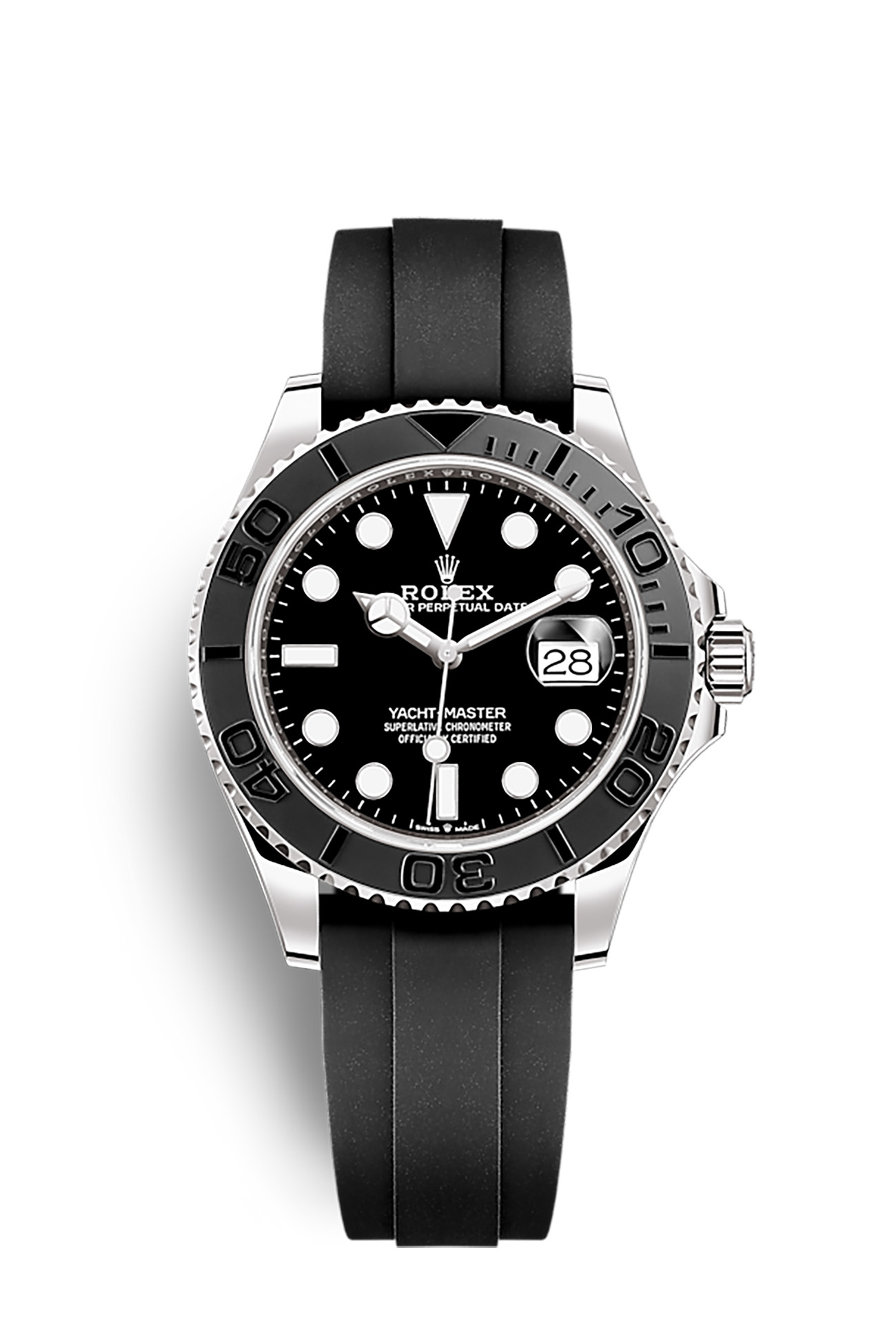 Rolex yacht master black rubber sale