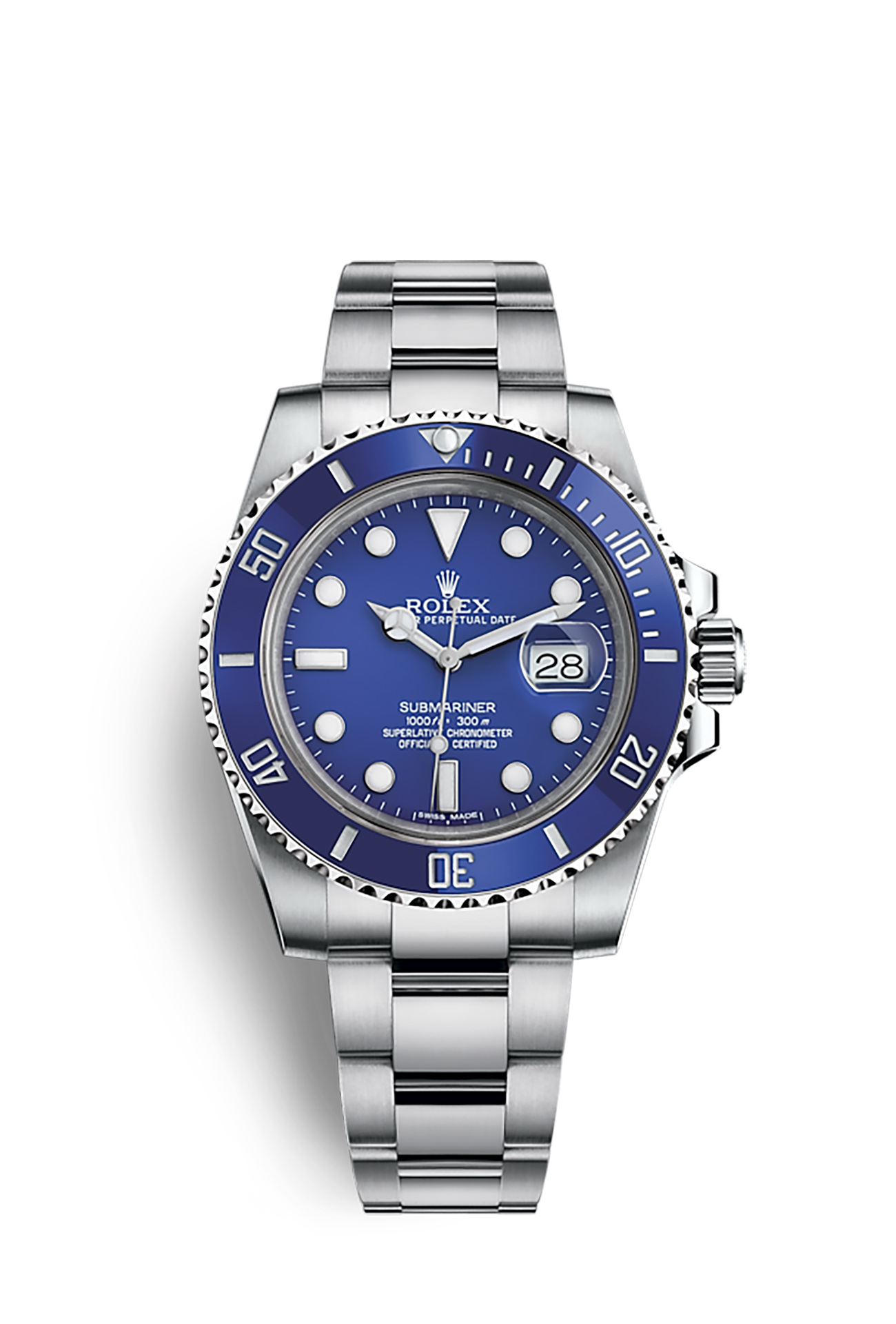 Silver on sale blue rolex