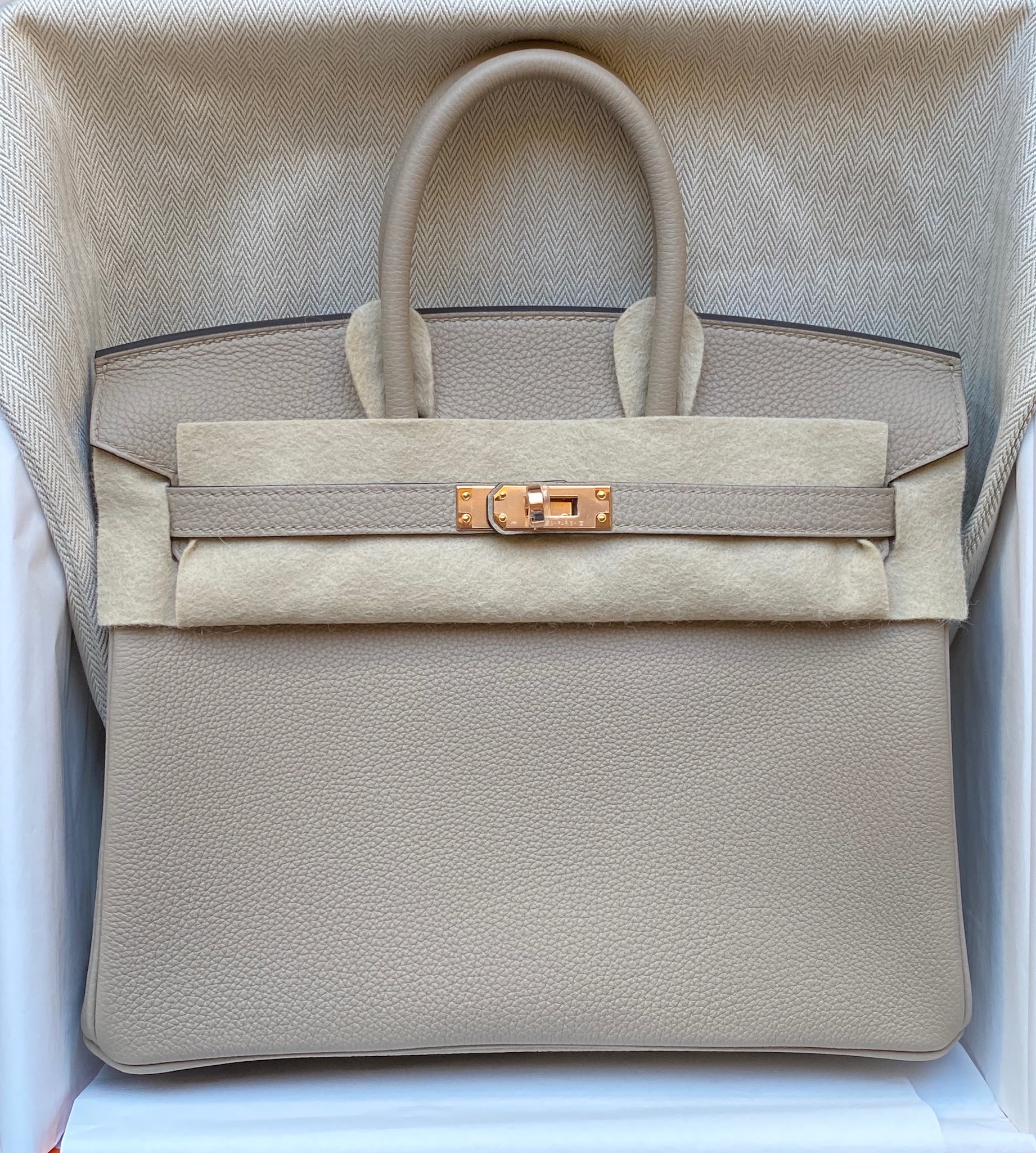 Hermes Birkin 30 Etoupe Epsom Gold Hardware #D - Vendome Monte Carlo