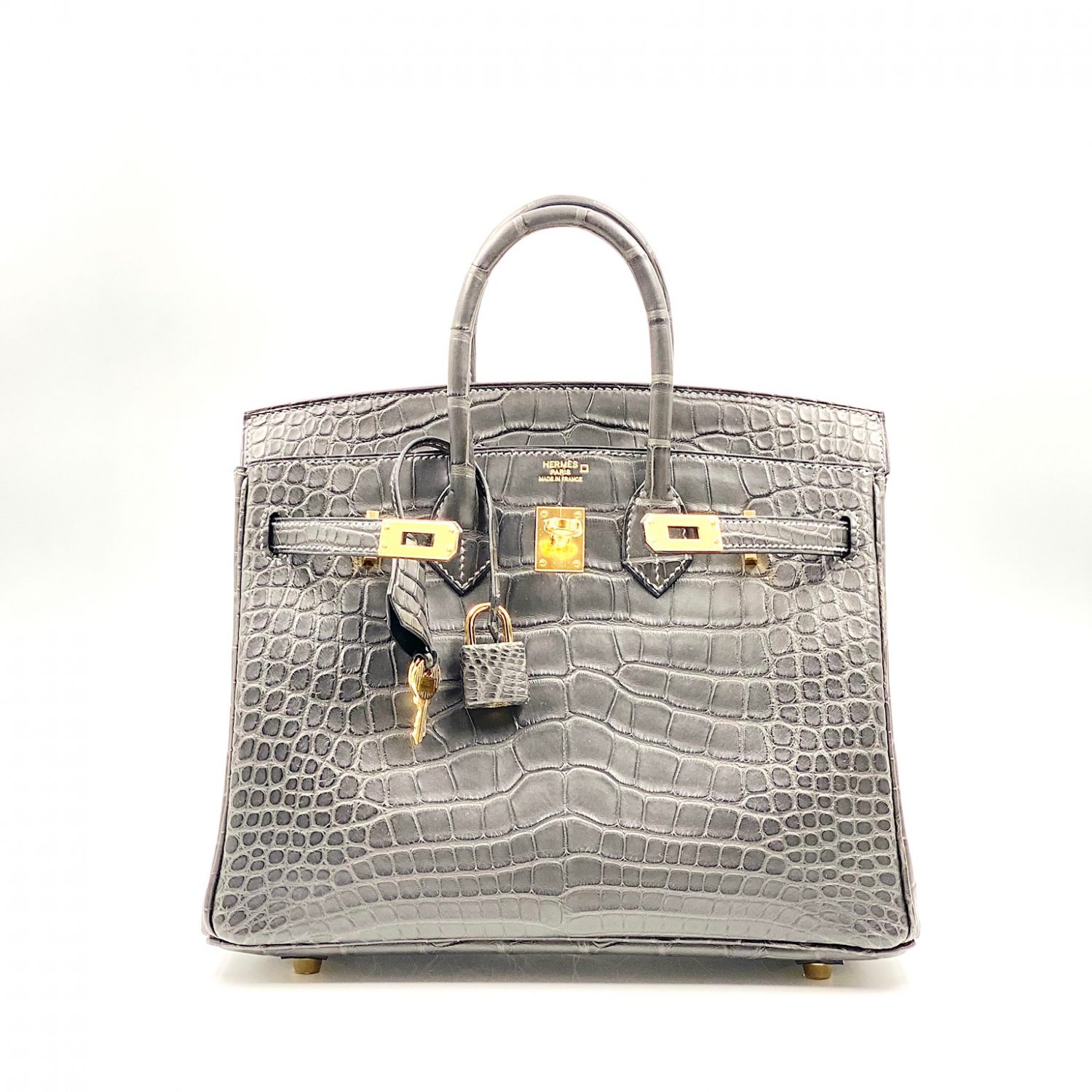 birkin 25 alligator matte