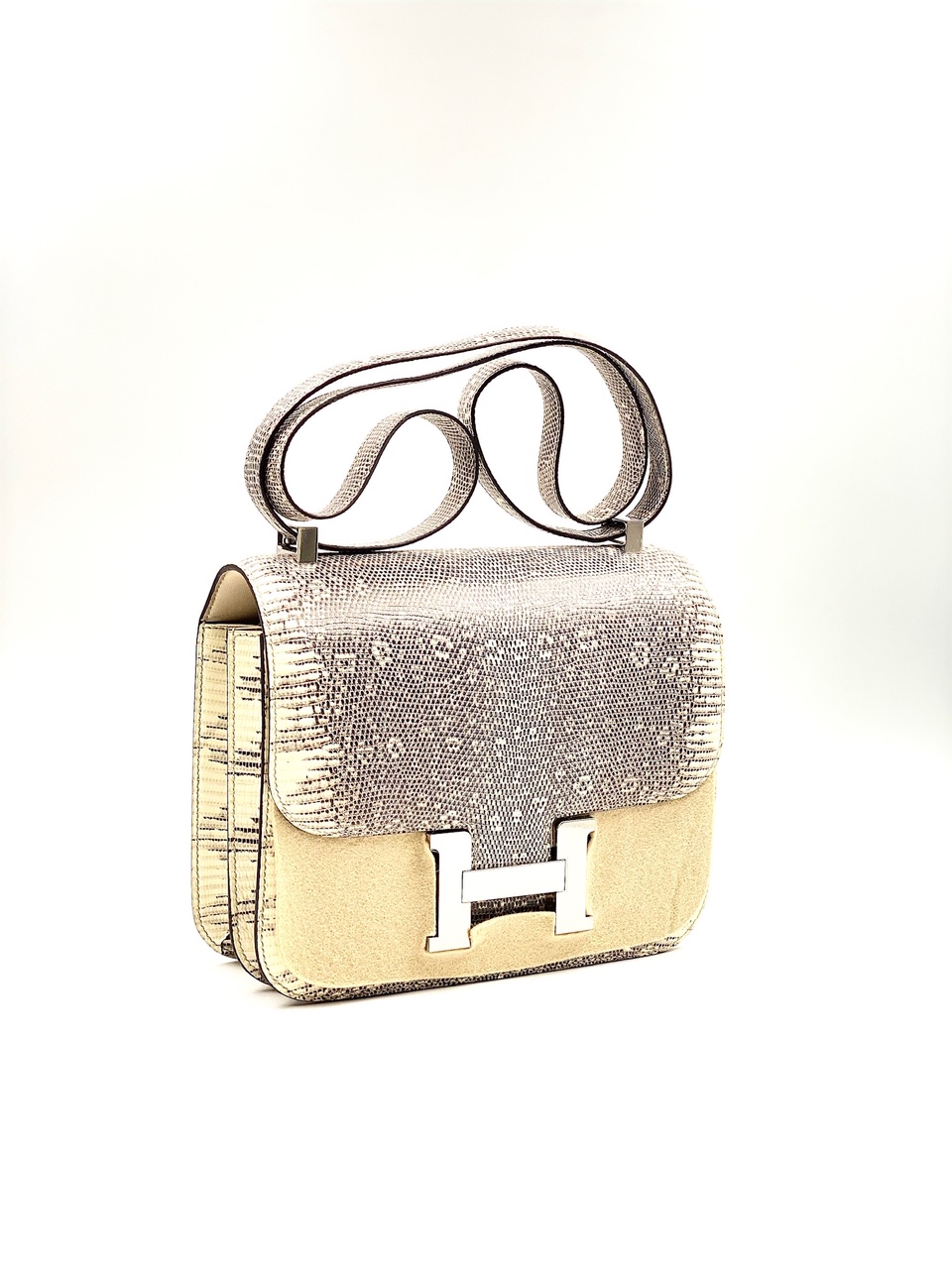 Hermes Constance 24 Matte Black Alligator Ombre Lizard Marquette Palladium Hardware | Hermes Bags