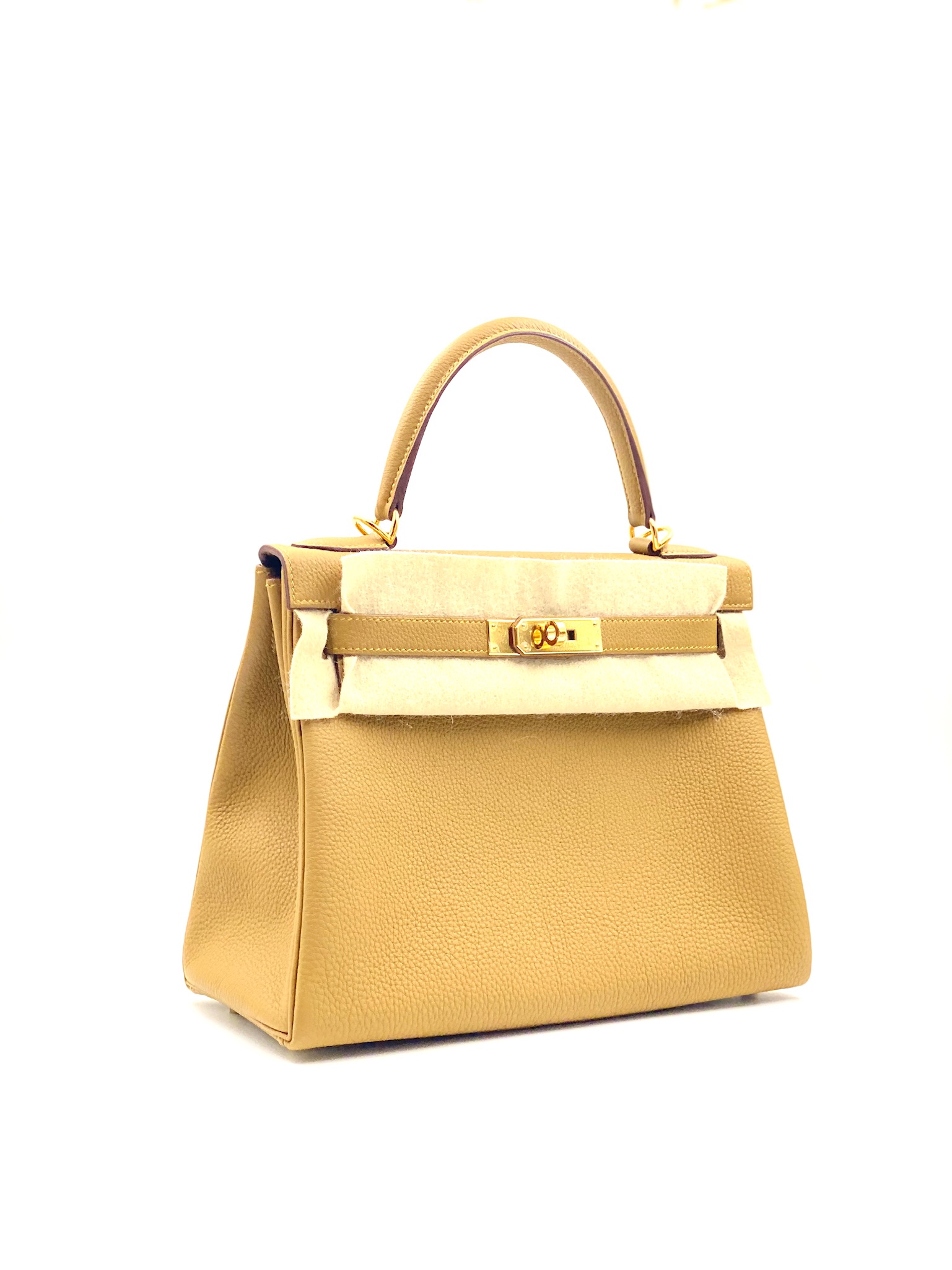 Hermes Kelly 28 Retourne Bronze Dore Togo Gold Hardware - Vendome Monte  Carlo