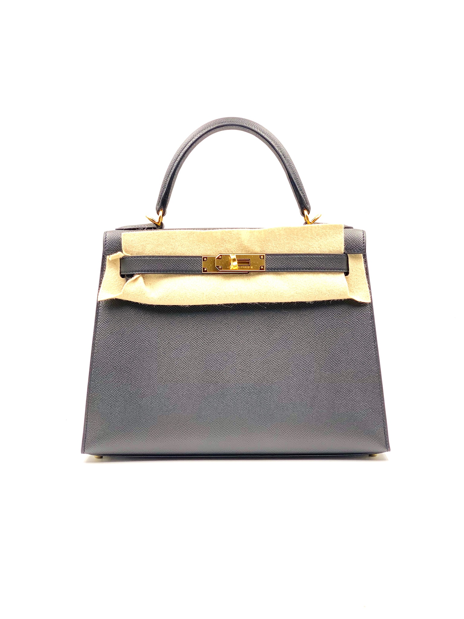 Hermes Kelly Depeches 25 Gris Etain Togo Calfskin Clutch | Hermes Bags