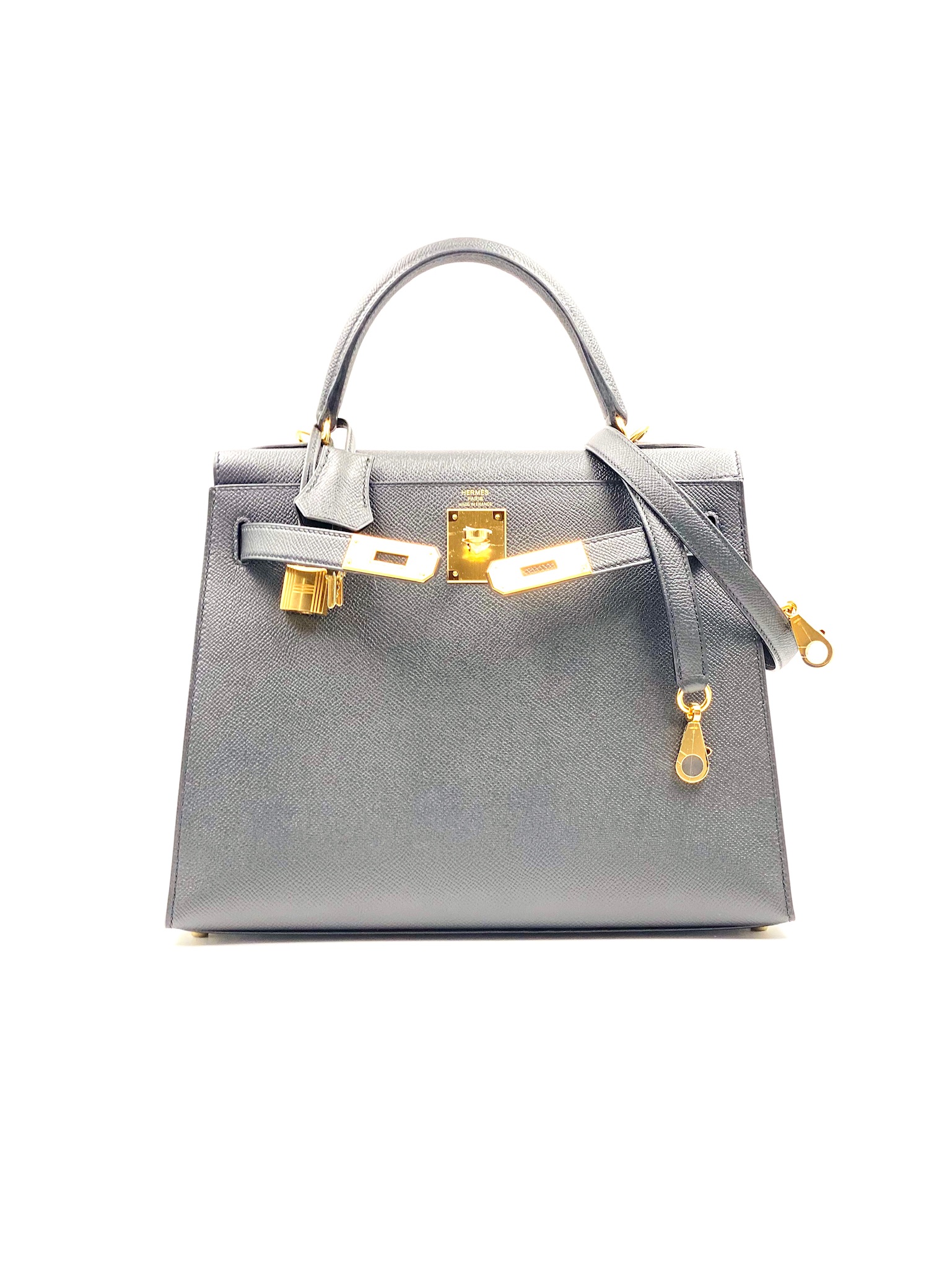 Hermes Kelly 28 Sellier Gold Autruche Ostrich Gold Hardware #W