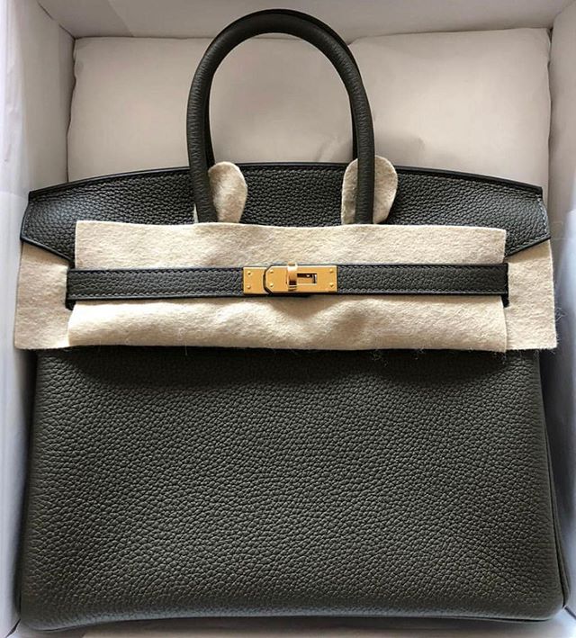 Hermes Birkin 25 Noir Black Togo Gold Hardware - Vendome Monte Carlo