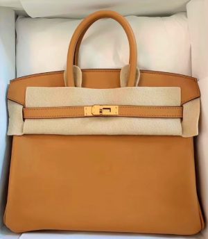 Hermes Birkin 25 Vert Rousseau Togo Gold Hardware - Vendome Monte Carlo