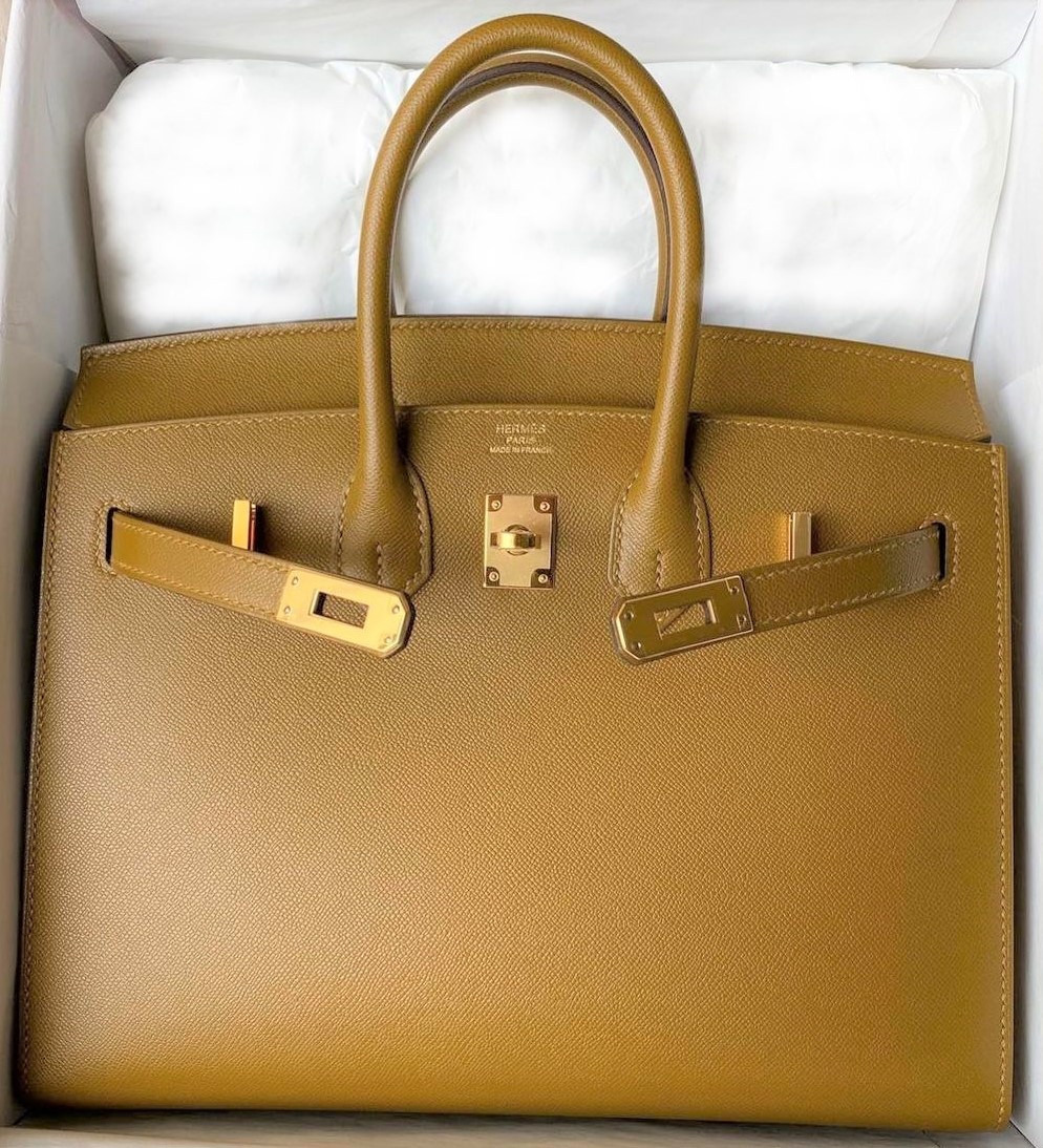 Hermes Birkin 30 Sellier Gold Madame Palladium Hardware-Y:2020 New