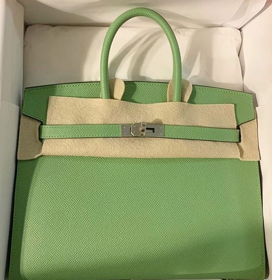 Birkin 25 Epsom Vert Criquet