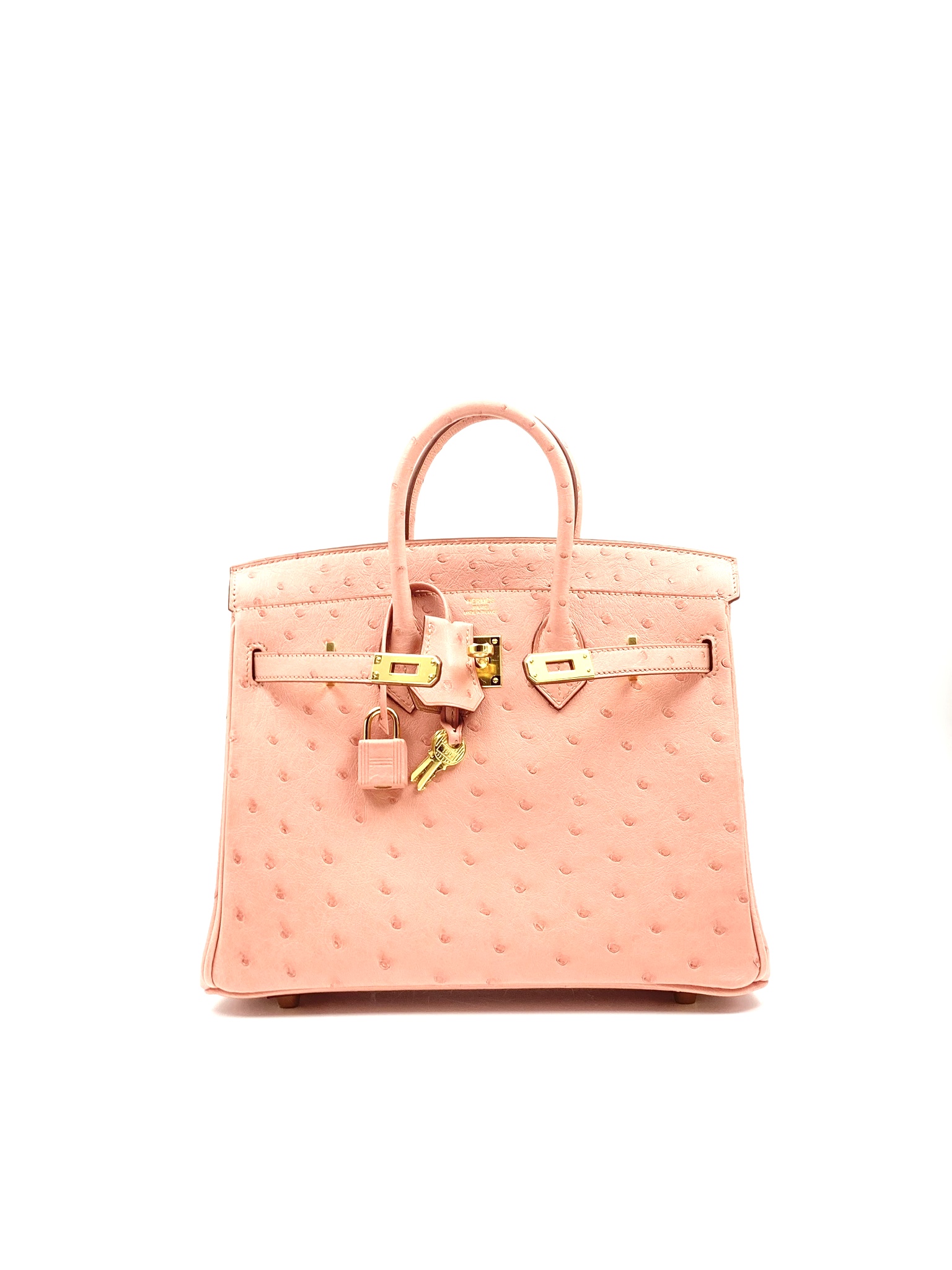 birkin 25 ostrich pink