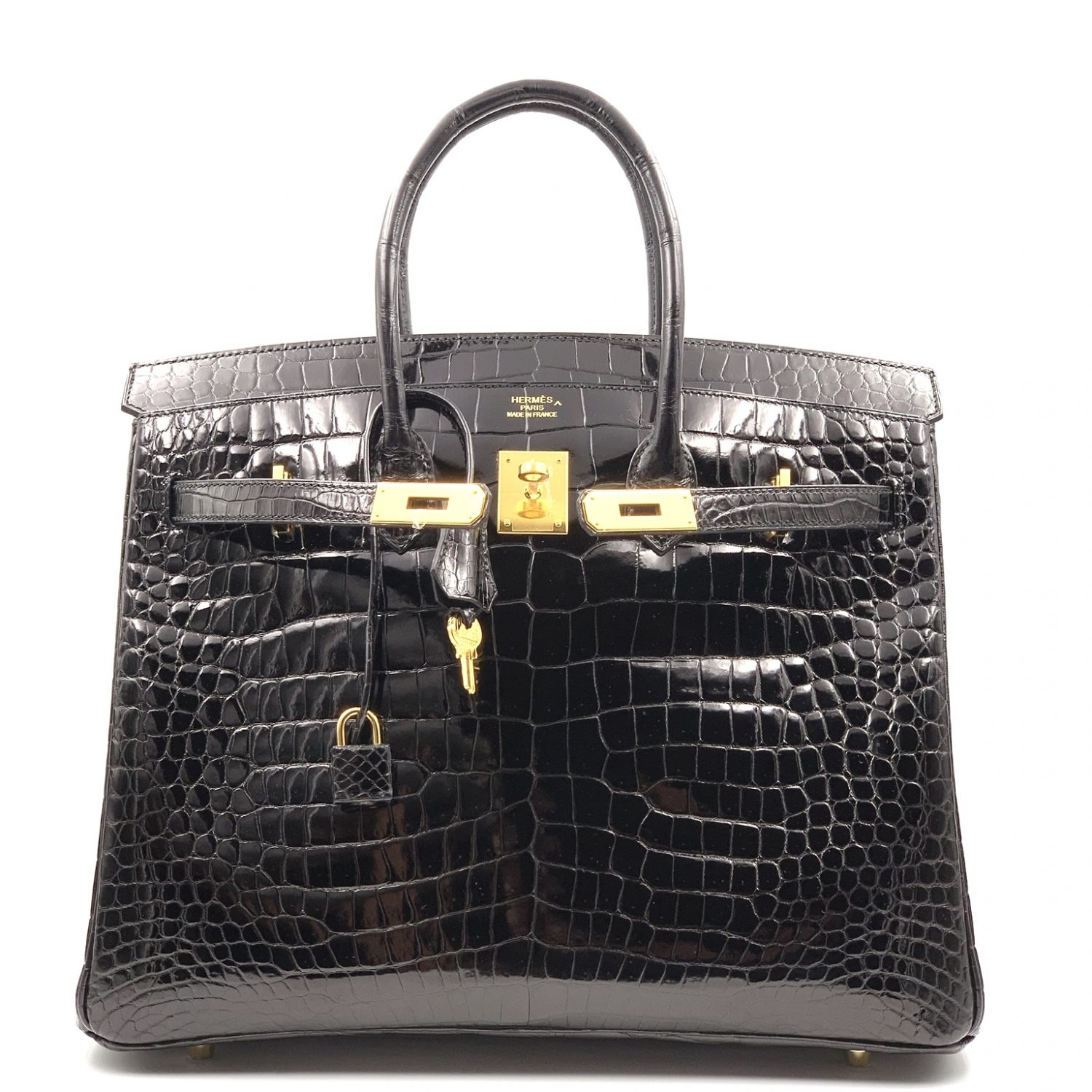 Hermes Birkin 35 Noir Black Chevre Mysore Gold Hardware #F - Vendome Monte  Carlo