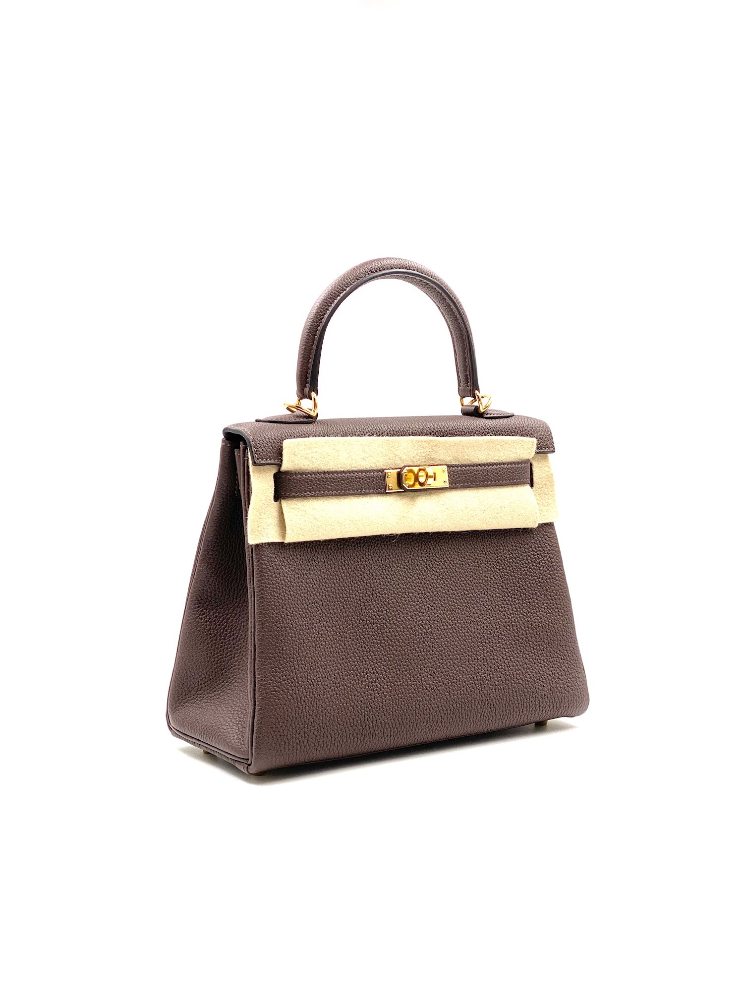 Hermes Kelly 25 Retourne Chocolat Togo Gold Hardware D Vendome