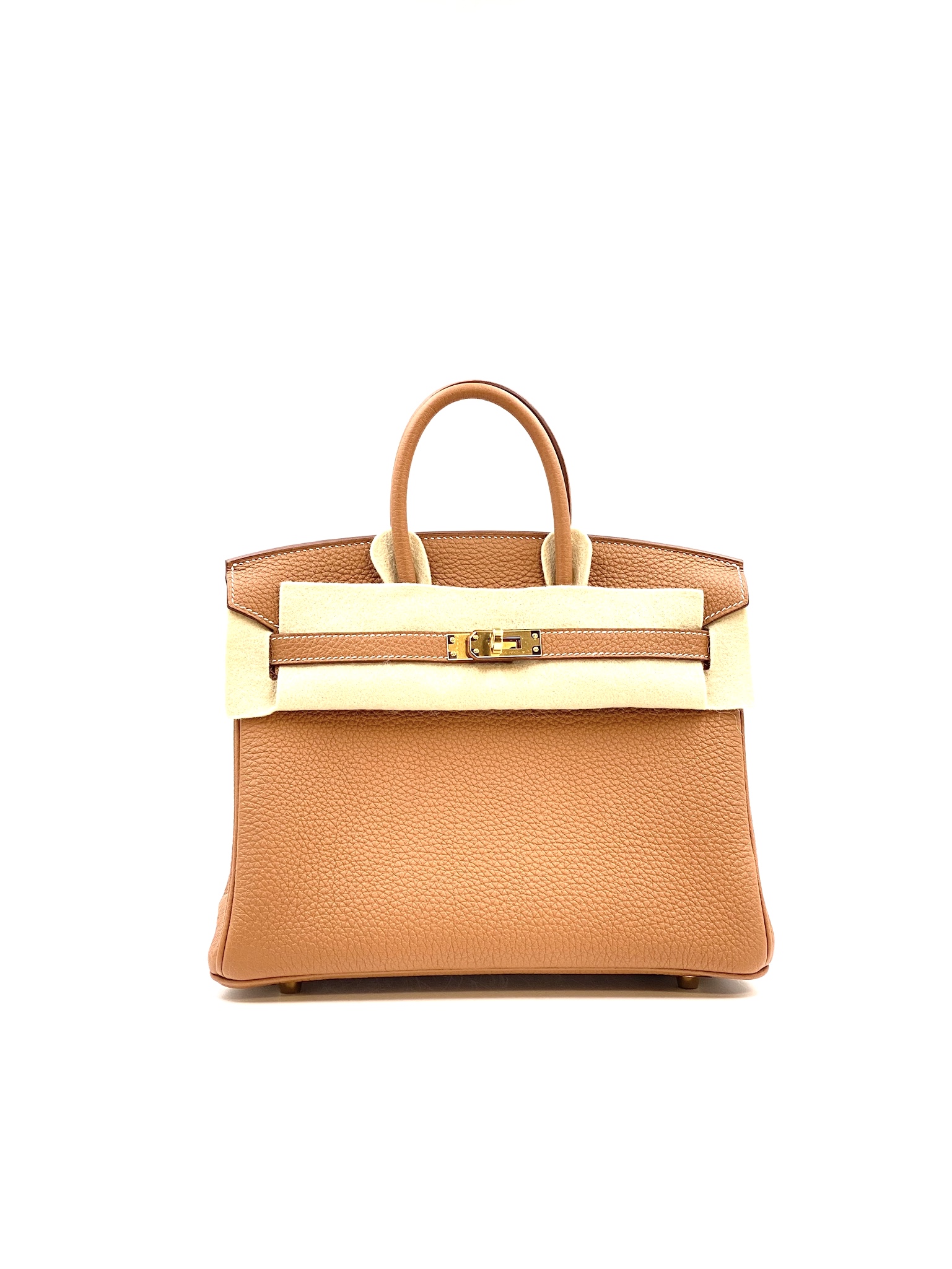 Hermes Birkin 25 Curry Togo Gold Hardware - Vendome Monte Carlo