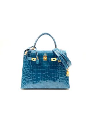 Hermes Mini Kelly 20 Sellier Vert Criquet Epsom Palladium Hardware -  Vendome Monte Carlo