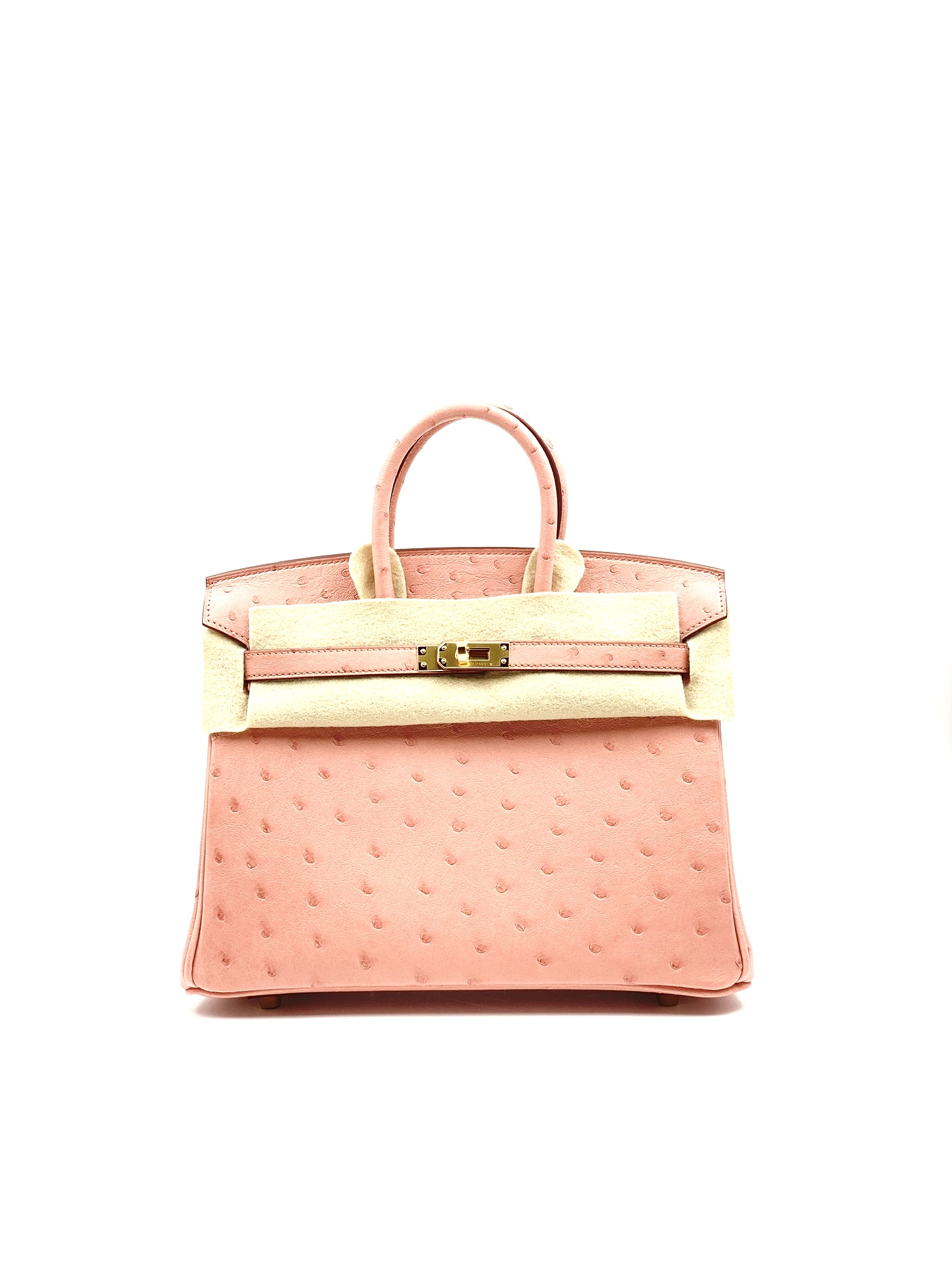 birkin 25 ostrich pink