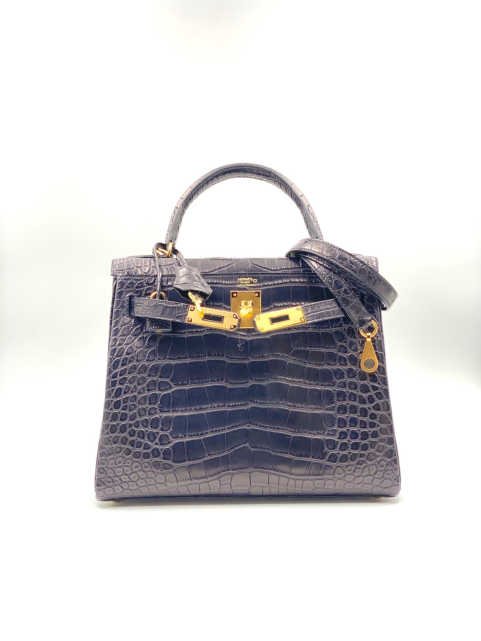 Hermes Birkin 30 Touch Vert Cypres Alligator Mat Matte/Togo Gold Hardware  #D - Vendome Monte Carlo