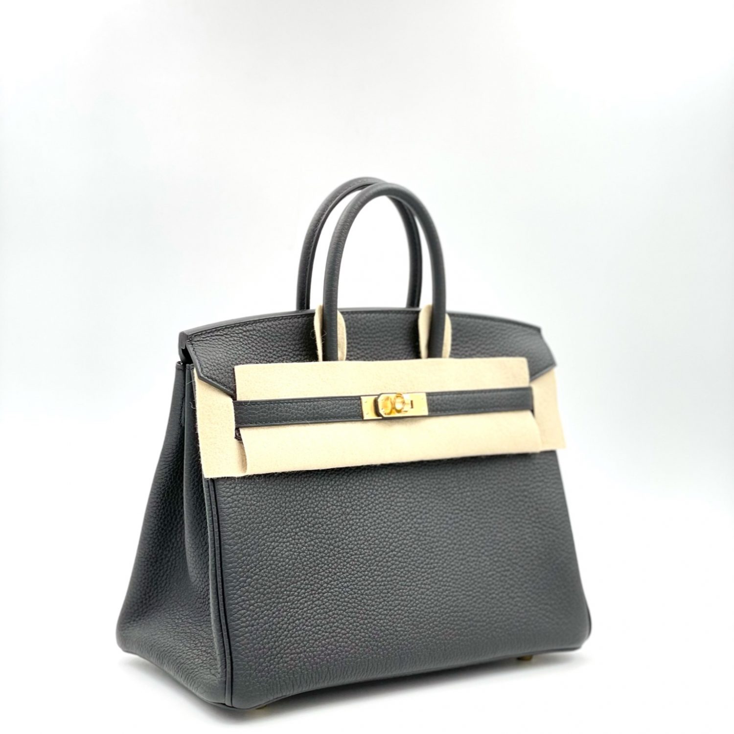 Hermès Birkin 25 Noir (Black) Togo Gold Hardware GHW — The French Hunter