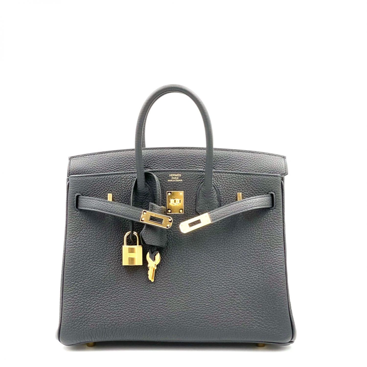 Hermes Birkin 25 Noir Black Togo Gold Hardware - Vendome Monte Carlo