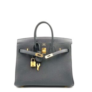 Hermes Birkin 25 Noir Black Togo Gold Hardware