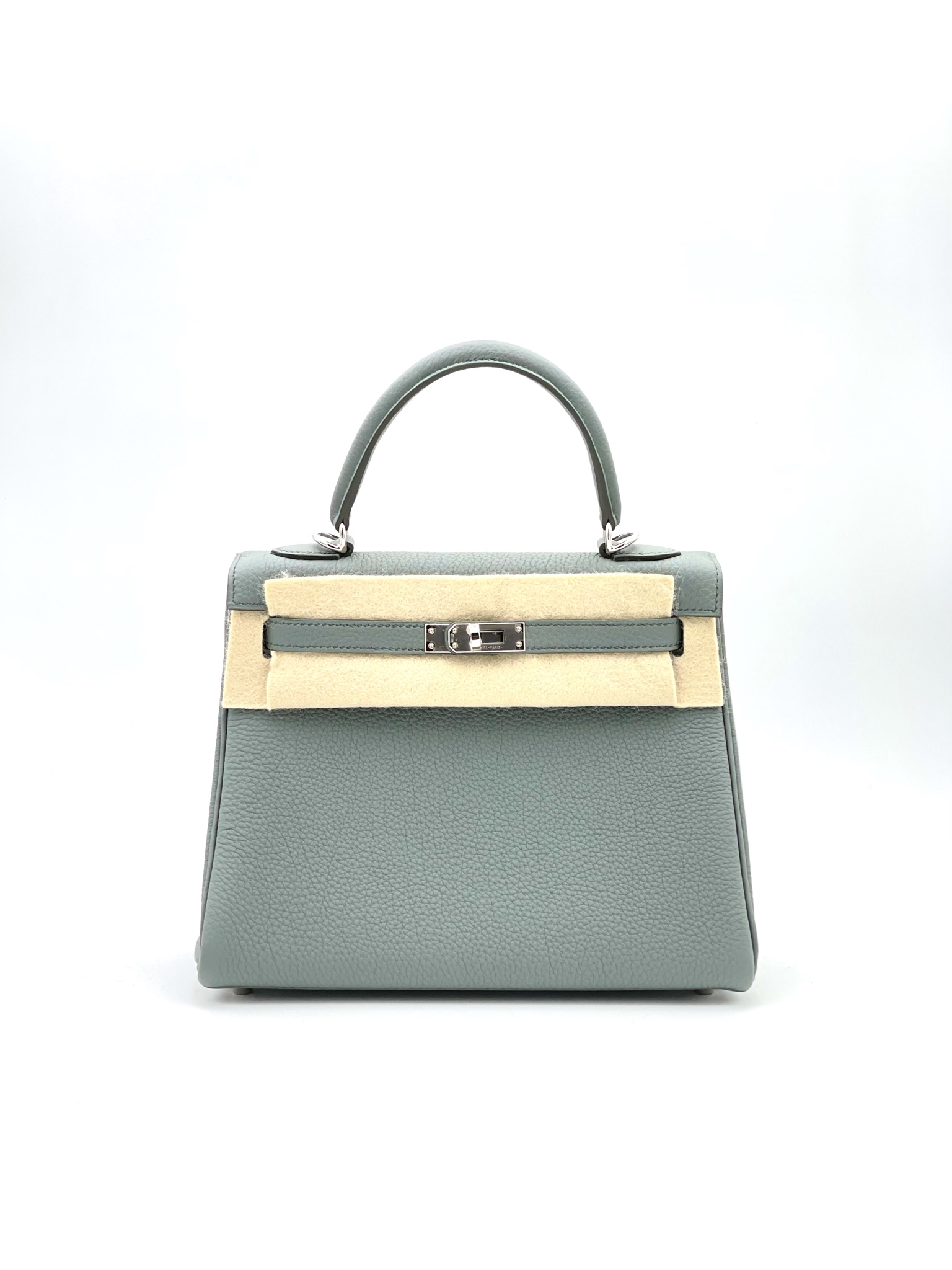 Hermes Birkin 35 Bag Vert Amande Palladium Hardware Togo Leather