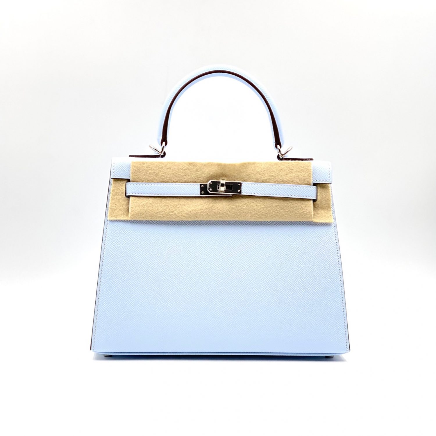 Hermes Kelly 20 Mini Sellier Bleu Brume Epsom Gold Hardware - Vendome Monte  Carlo