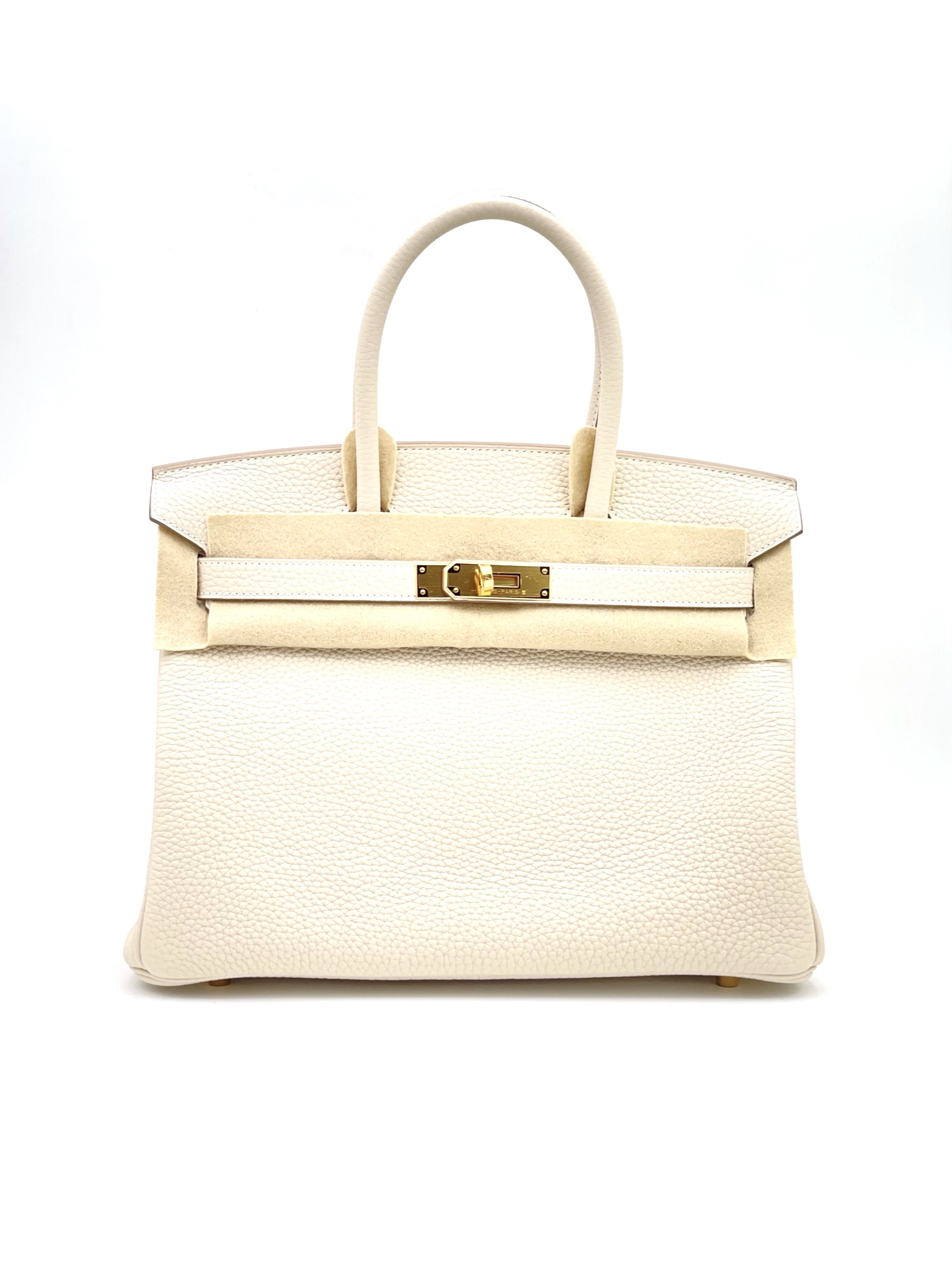 Hermes Birkin 30 Feu Clemence Gold Hardware - Vendome Monte Carlo