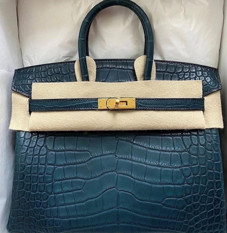 Birkin 25 Touch Vert Rousseau / Vert Cypres