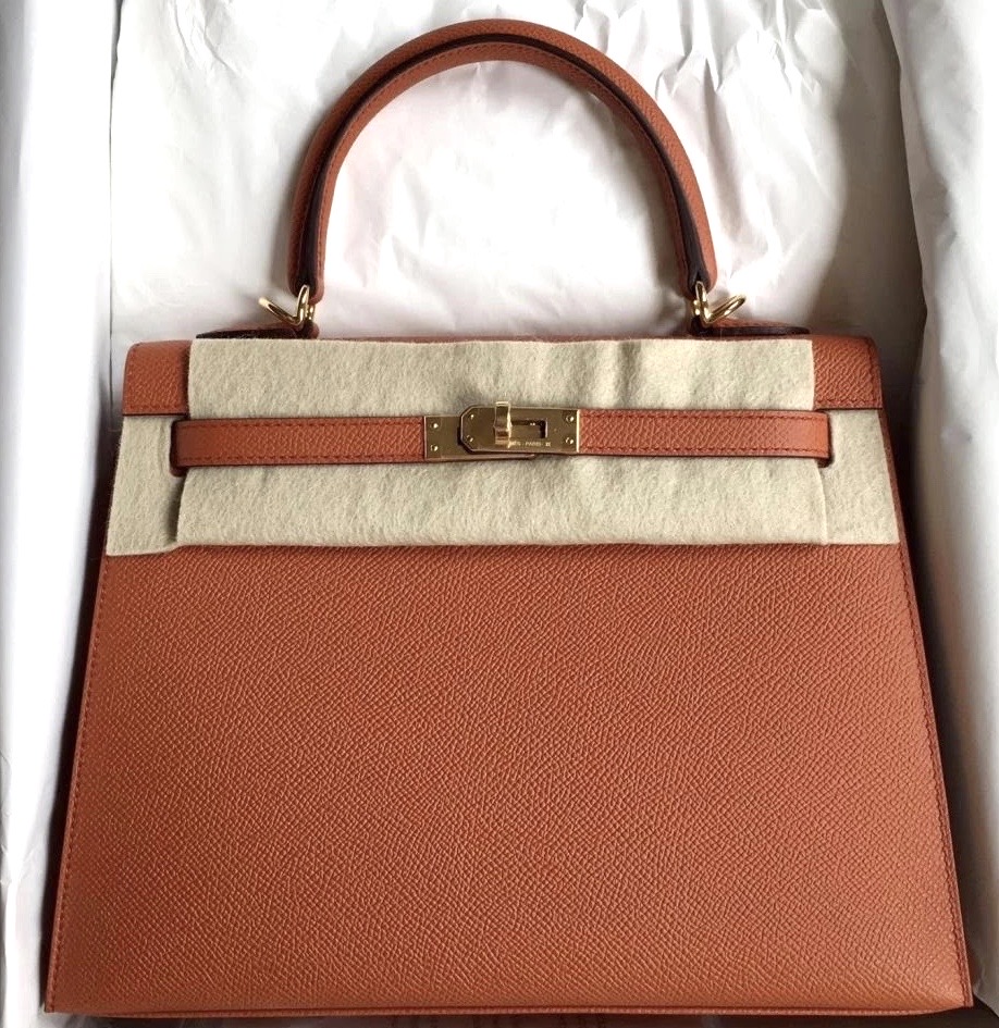 Hermes Kelly 25 Sellier Gold Epsom Gold Hardware - Vendome Monte Carlo