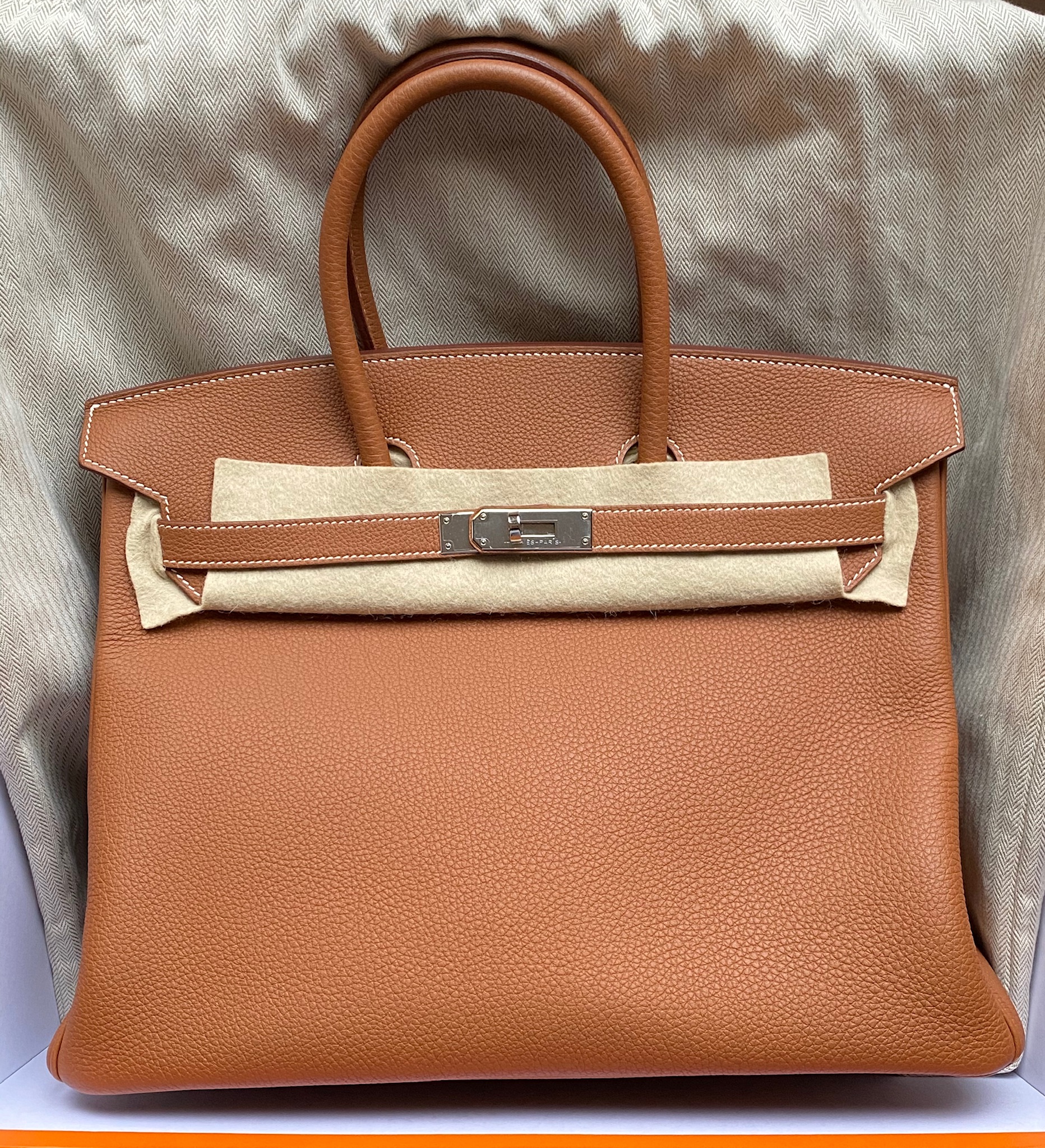 Birkin 35 Togo Gold