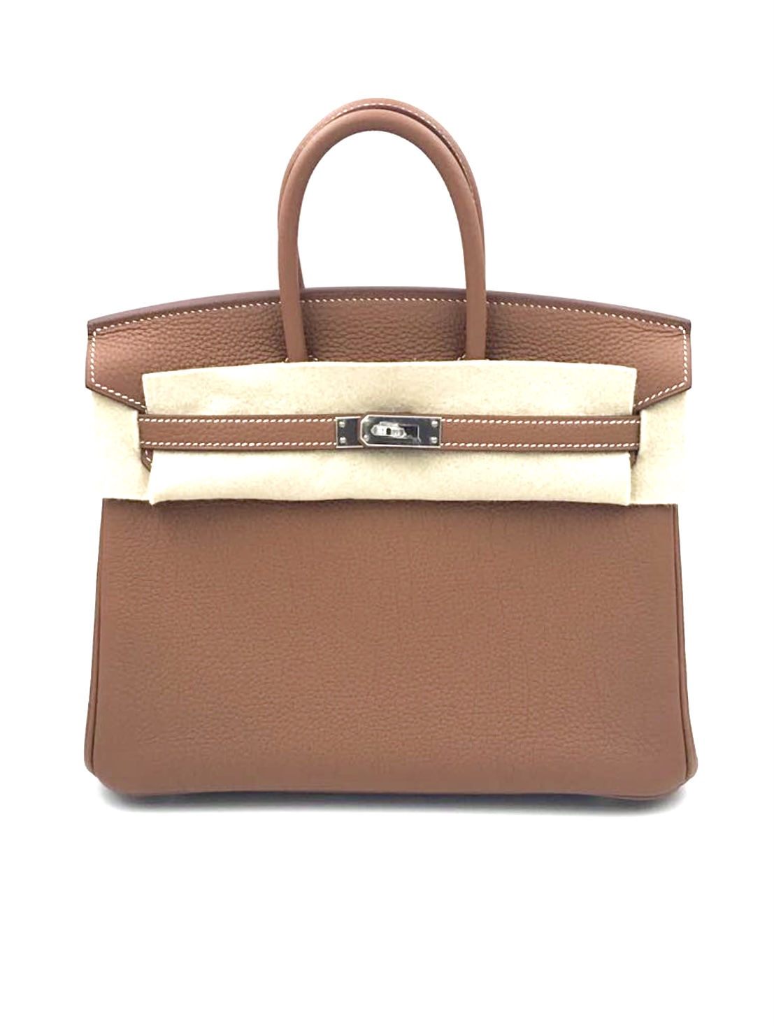 Hermes Birkin 25 Gold Togo Palladium Hardware Y Vendome Monte Carlo
