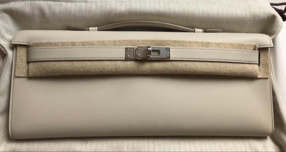 Hermes Kelly Cut Beton Swift Palladium Hardware #D - Vendome Monte