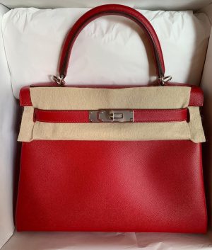 Hermes Kelly 28 Retourne Cuivre Togo Gold Hardware #A - Vendome Monte Carlo