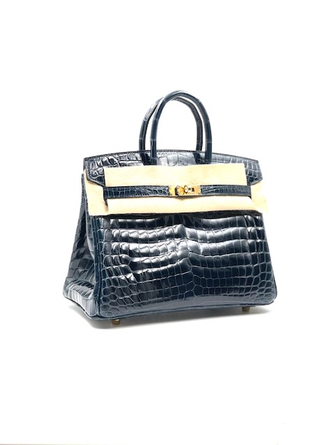 Hermes Vert Rousseau Birkin 25cm Togo Palladium Hardware - Chicjoy