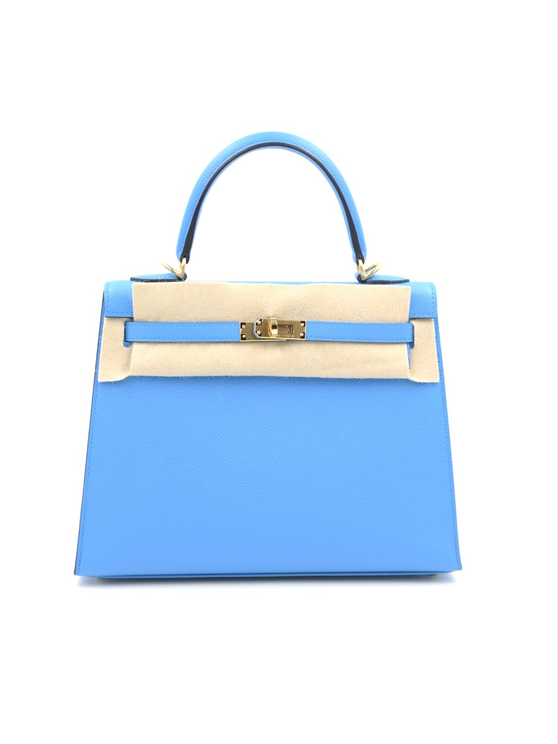 Hermes Kelly 25 Sellier Bleu Frida Epsom Gold Hardware - Vendome Monte Carlo