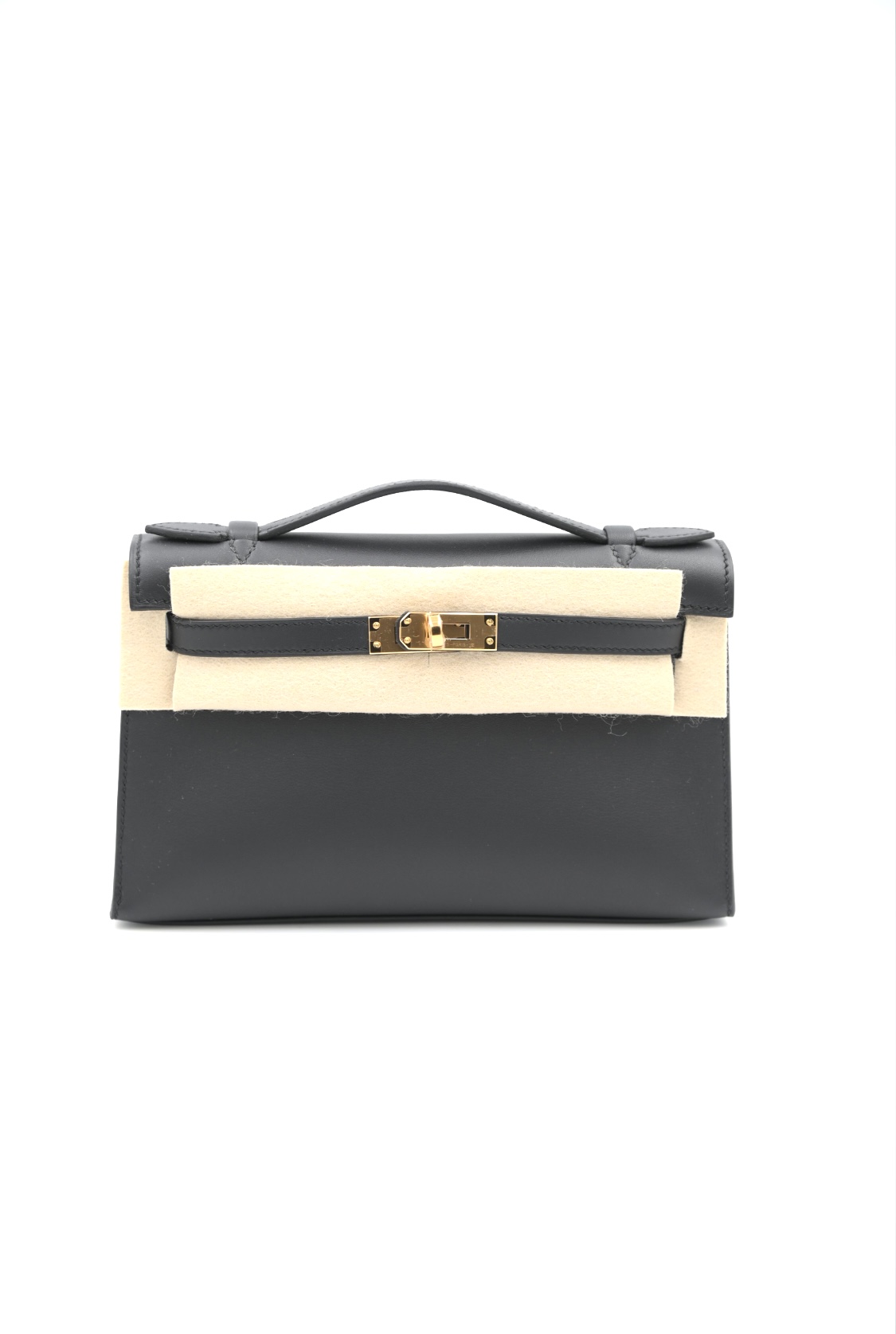 HERMES Swift Kelly Pochette Clutch Nata 869080