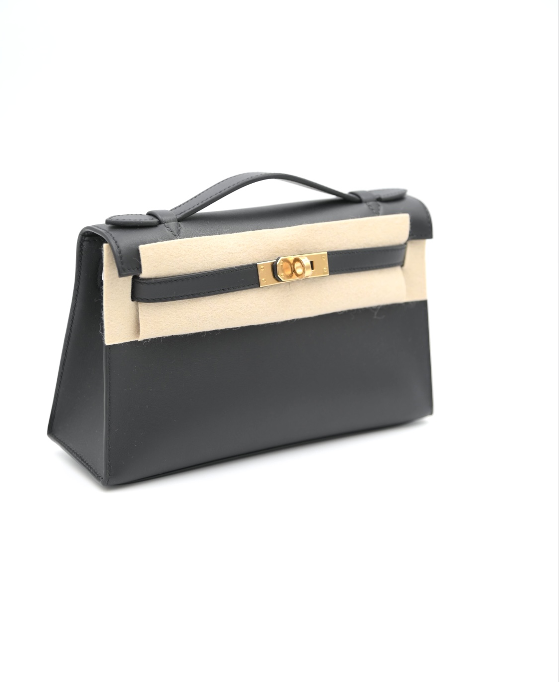 Hermès Kelly Mini Pochette Black Swift Gold Hardware